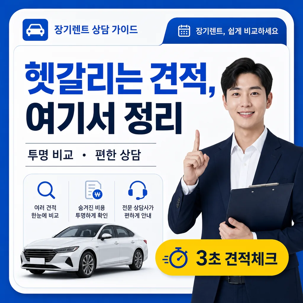 현대차 장기 렌트 조건은?