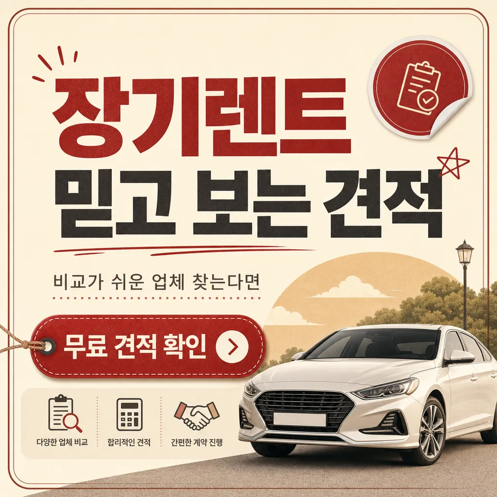장기 렌트의 장단점