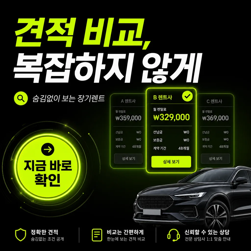 장기 렌트 계약 해지 시 유의사항