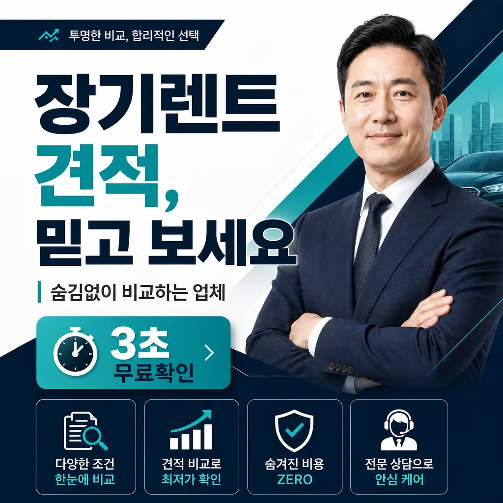 장기 렌트 비용 대략적 기준은?